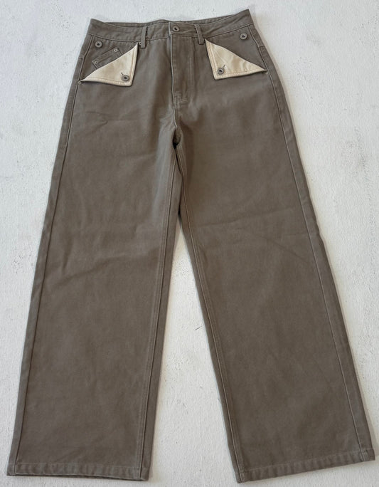 Taupe 'Canvas Pant'